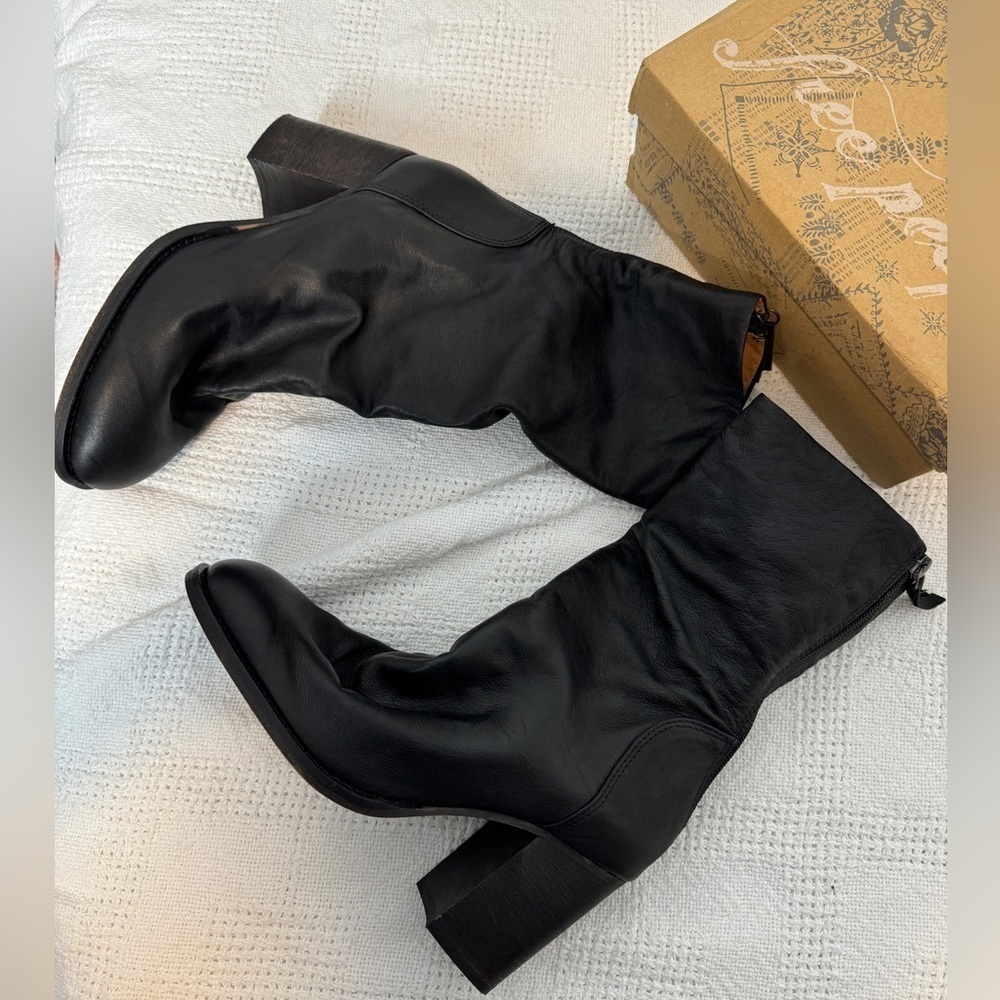 NEW Free People Elle Blocked Heeled - Picture 7 of 9